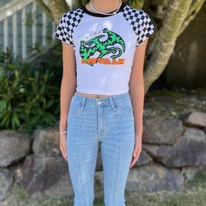 White Airwalk baby tee